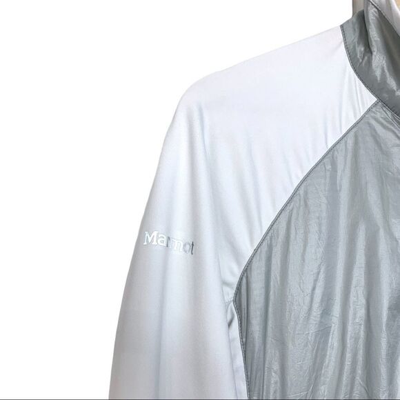 Marmot Frequency Hybrid Jacket in Grey and White - Picture 5 of 10